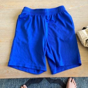 Blue play shorts for sports